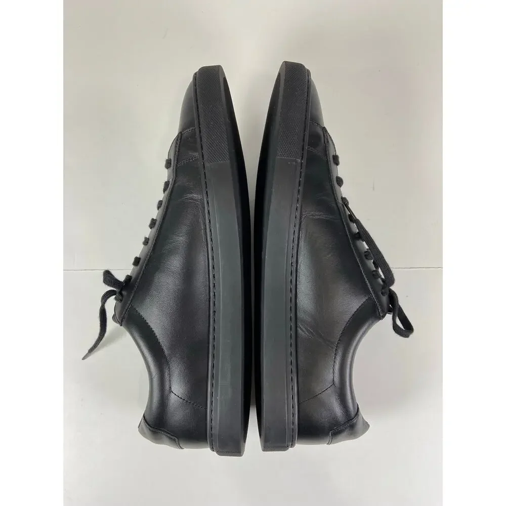 Oliver Cabell Low 1 Leather Sneaker Jet Black Mens Size 44/ US 11
